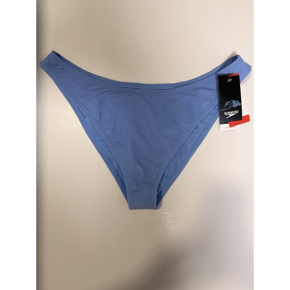 Speedo Women's Eco Flex Scoop Bikini Bottom Size XL NWT Curious Blue - Picture 2 of 7